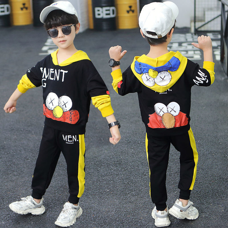 Clothing Sets Autumn Winter Boys Sweatshirts 4 12 Years Old Teenager Children Long Sleeve 3 Color Clothes Tops Letter Pattern 221130
