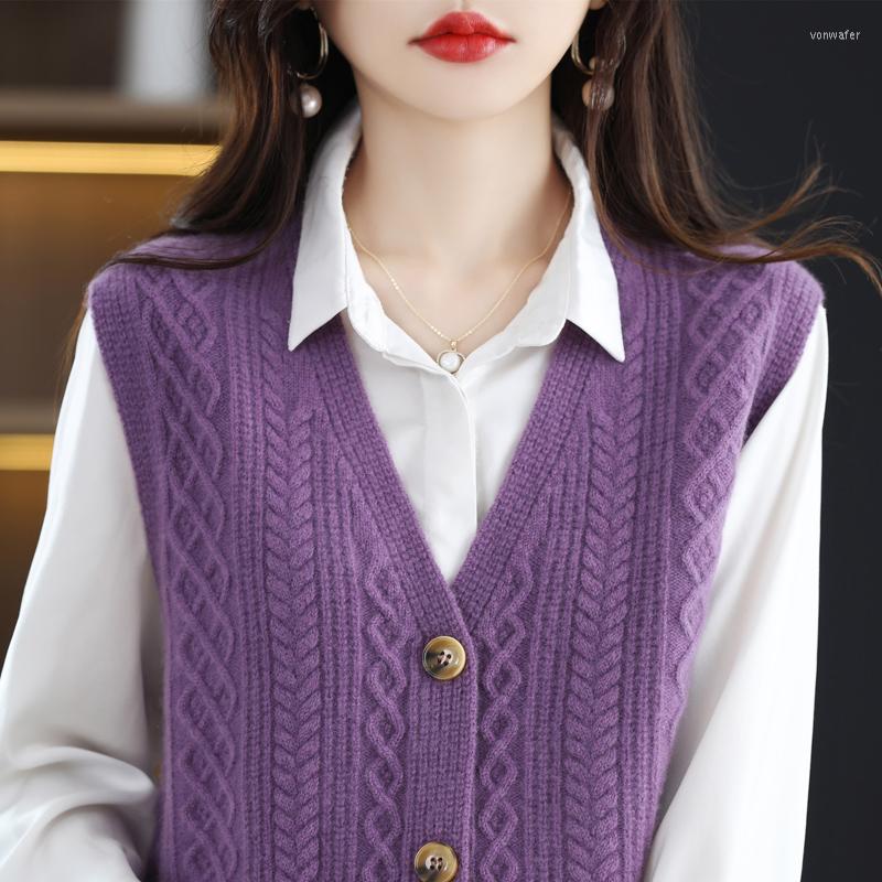 Women' Vests LONGMING Knitted Cardigan Jackets Sweater For Women Sleeveless Coat Wool Spring Fashion Tops Female Clothing Outwears, Green 
Women' Vests LONGMING Knitted Cardigan Jackets Sweater For Women Sleeveless Coat Wool Spring Fashion Tops Female Clothing Outwears, Green
