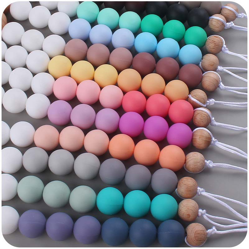 INS baby Safe Health Silicon Beads and Beach Soothers & Teethers Pure Handmade Weaving Teething Training Chain