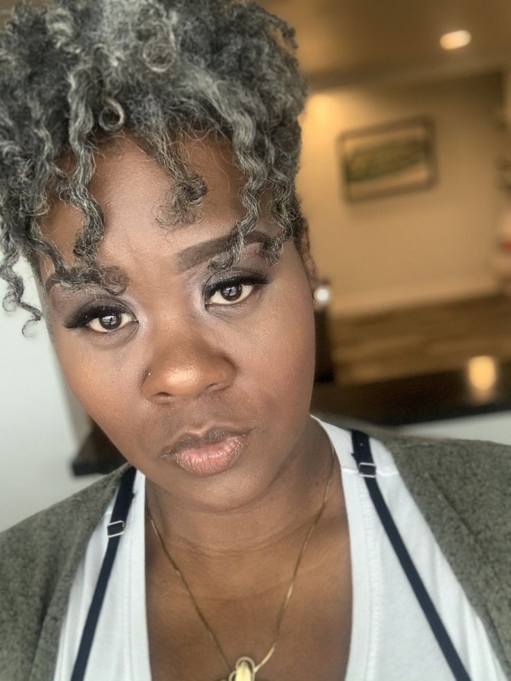 4c grey kinky afro puff ponytail human extension drawstring clip in short high salt and pepper pony tail hairpiece easy wearing bun updo for black wom