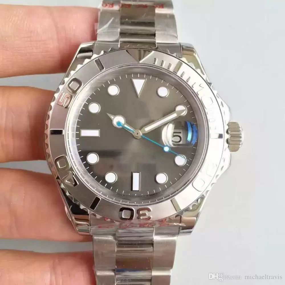 Mens Watch Stainless Oyste bracelet Fashion 40mm gray face Sports Men Automatic movement Watches