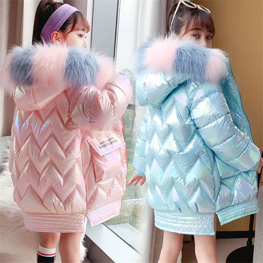 Down Coat Winter Shiny Jacket For Girls White Fur Hooded Long Teen Children Overcoat Cotton Parka 5 14Y 221130, Sky blue
Down Coat Winter Shiny Jacket For Girls White Fur Hooded Long Teen Children Overcoat Cotton Parka 5 14Y 221130, Sky blue