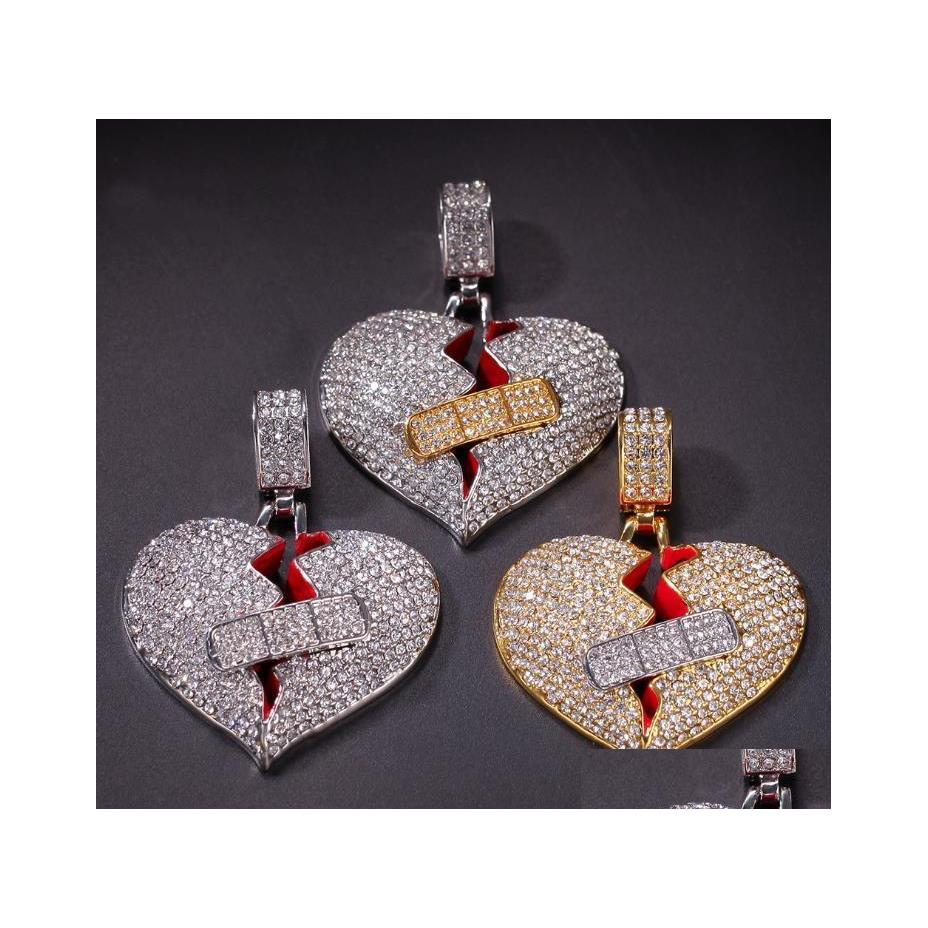 Pendant Necklaces Hip Hops Diamond Band Aid Heartbreak Pendant Broken Heart Alloy Necklace Ok Stretched Drop Delivery Jewelry Neckla Dhugc
Pendant Necklaces Hip Hops Diamond Band Aid Heartbreak Pendant Broken Heart Alloy Necklace Ok Stretched Drop Delivery Jewelry Neckla Dhugc