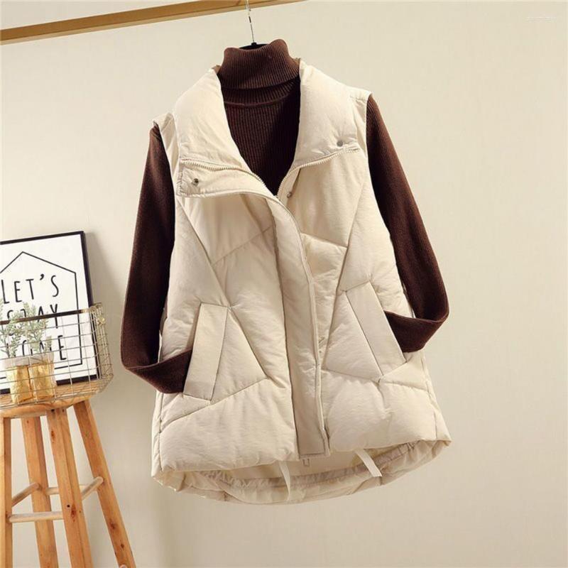 Women's Vests Women Puffer Vest Sleeveless Side Pockets Zipper Placket Winter Solid Color Turn-down Collar Padded Waistcoat Jackets, Beige
Women's Vests Women Puffer Vest Sleeveless Side Pockets Zipper Placket Winter Solid Color Turn-down Collar Padded Waistcoat Jackets, Beige