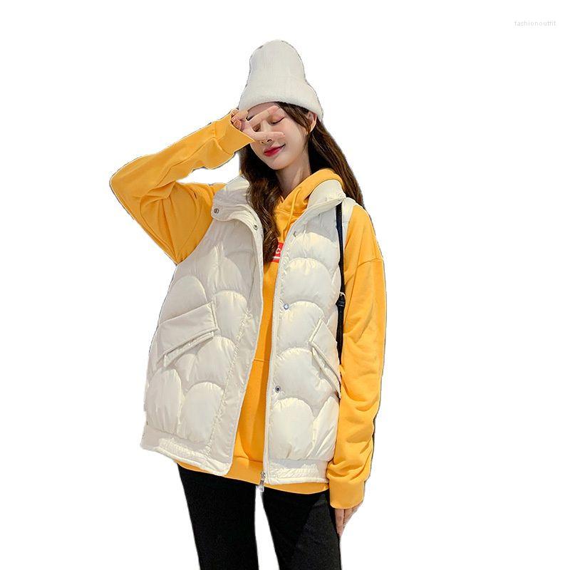 Women' Vests Korean Fashion 2022 Vest Cotton Solid Color Bright Face Stand-up Collar Down Women' Waistcoat, Black
Women' Vests Korean Fashion 2022 Vest Cotton Solid Color Bright Face Stand-up Collar Down Women' Waistcoat, Black