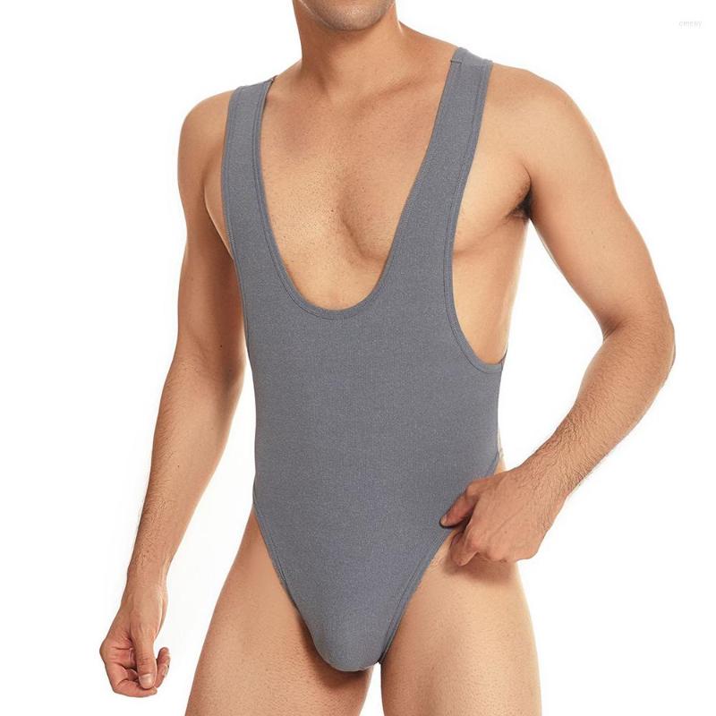 Undershirts Sexy Men Leotard Backless T-back Rompers Bikini Vest Breathable Jumpsuits Wrestling Singlet One-piece Underwear, Army green
Undershirts Sexy Men Leotard Backless T-back Rompers Bikini Vest Breathable Jumpsuits Wrestling Singlet One-piece Underwear, Army green
