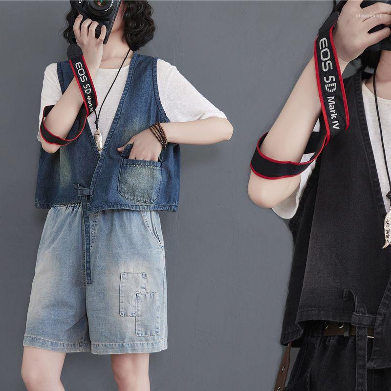 Women's Vests Short Denim Vest Women's Loose Korean BF Summer Versatile Sleeveless Jacket V-neck Cardigan Fashion, Black
Women's Vests Short Denim Vest Women's Loose Korean BF Summer Versatile Sleeveless Jacket V-neck Cardigan Fashion, Black