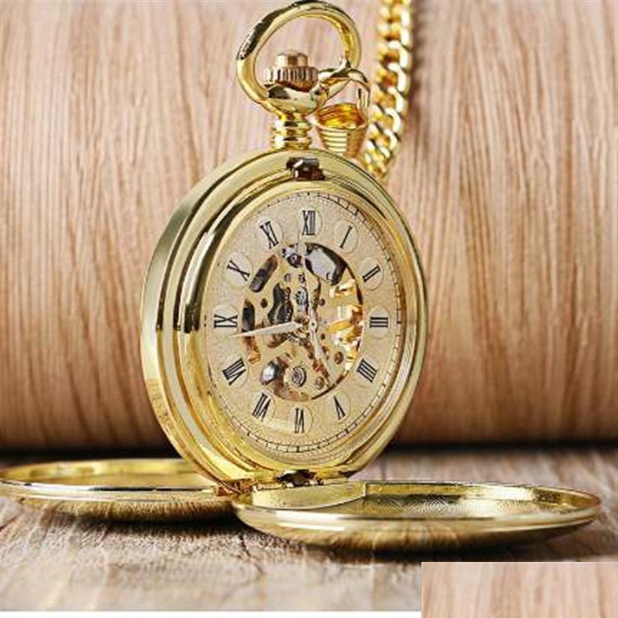 Pocket Watches Navidad Christmas Gift Smooth Mechanical Pocket Watch Fl Gold Color Men Women Stylish Retro Fob Hand Wind Double Hunt Dh07S, See pic
Pocket Watches Navidad Christmas Gift Smooth Mechanical Pocket Watch Fl Gold Color Men Women Stylish Retro Fob Hand Wind Double Hunt Dh07S, See pic