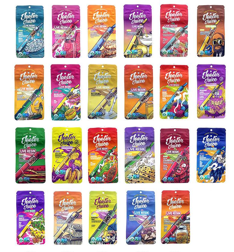 1000mg jeeter juice candy mylar plastic zipper bags edible packaging cunstom printed package
1000mg jeeter juice candy mylar plastic zipper bags edible packaging cunstom printed package