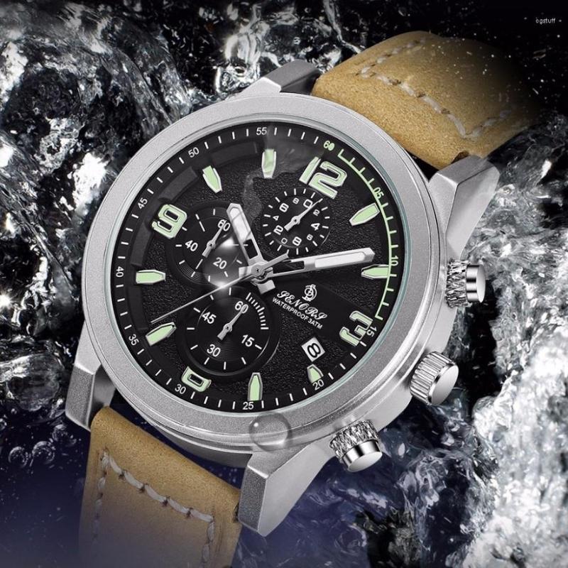 Wristwatches Top Brand SENORS Chronograph Watch For Men Waterproof Luxury Genuine Leather Strap Luminous Quartz Watches 2022 Clock, Yellow
Wristwatches Top Brand SENORS Chronograph Watch For Men Waterproof Luxury Genuine Leather Strap Luminous Quartz Watches 2022 Clock, Yellow