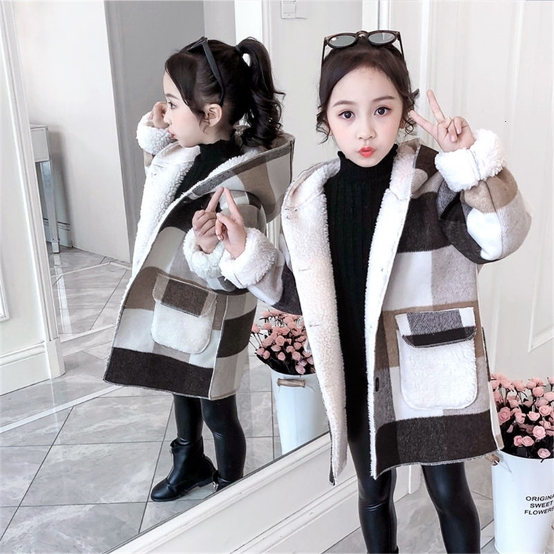 Coat Kids Girl Overcoat Winter Fashion plaid Wool for Girls Teens Autumn Jacket Warm 8 Outerwear Children Windproof 221130, Black
Coat Kids Girl Overcoat Winter Fashion plaid Wool for Girls Teens Autumn Jacket Warm 8 Outerwear Children Windproof 221130, Black