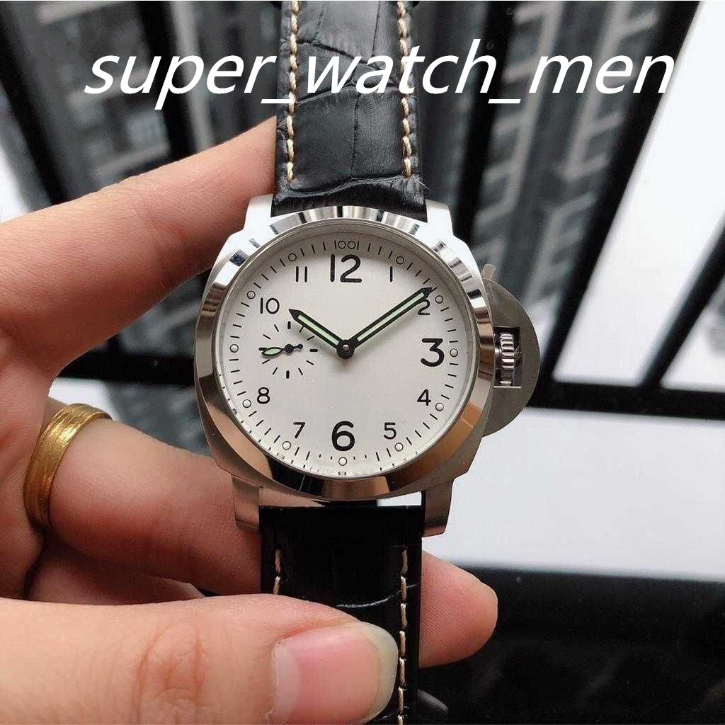 Business Men Watch NEW LISTING 44mm White Dial Leather Strap 1950 Mens PAM Transparent Back Asia Automatic Movement Mechanical Watches Sapphire Wristwatches, Custom waterproofing
Business Men Watch NEW LISTING 44mm White Dial Leather Strap 1950 Mens PAM Transparent Back Asia Automatic Movement Mechanical Watches Sapphire Wristwatches, Custom waterproofing
