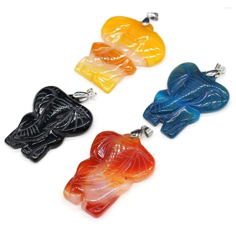 Pendant Necklaces Natural Stone Gem Agates Elephant DIY Necklace Earring Sweater Chain Jewelry Accessories Gift Decor Making 38x50mm
Pendant Necklaces Natural Stone Gem Agates Elephant DIY Necklace Earring Sweater Chain Jewelry Accessories Gift Decor Making 38x50mm