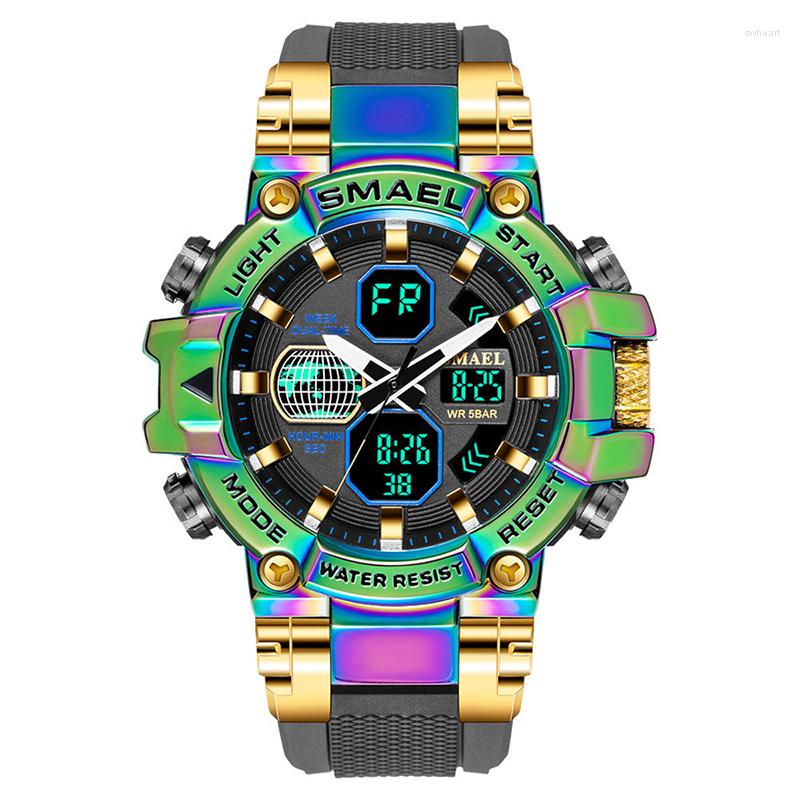 Wristwatches Men Sport Watches Top Luxury Digital Quartz Watch LED Display Stopwatches For Male Auto Date 50M Waterproof Military, Style 5
Wristwatches Men Sport Watches Top Luxury Digital Quartz Watch LED Display Stopwatches For Male Auto Date 50M Waterproof Military, Style 5
