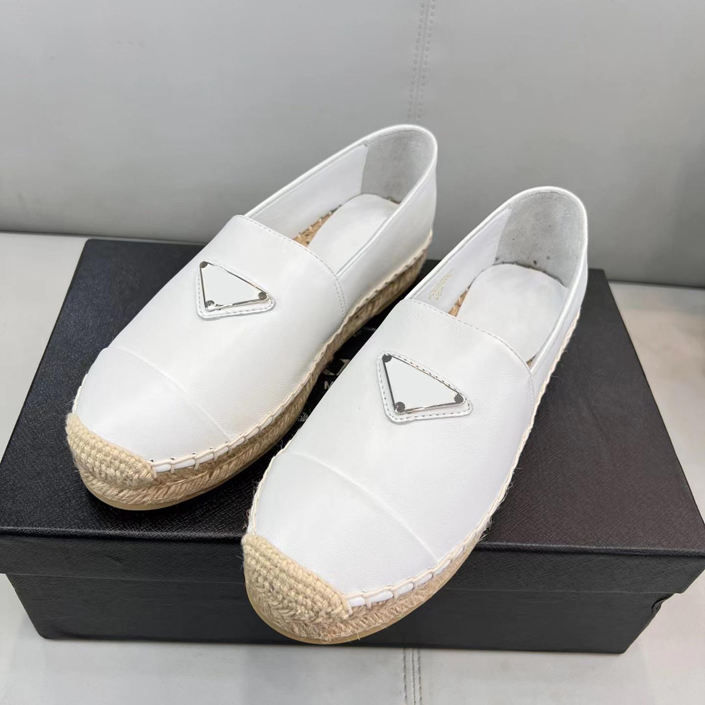2023 NEW Women jacquard espadrille Designer Flat Shoes Leather Espadrilles Loafers Canvas Fashion Lady Girls White Calfskin Casual Shoes WIth logo size 35-41, Black leather
2023 NEW Women jacquard espadrille Designer Flat Shoes Leather Espadrilles Loafers Canvas Fashion Lady Girls White Calfskin Casual Shoes WIth logo size 35-41, Black leather