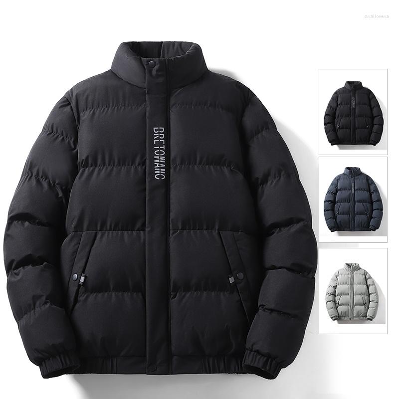 Men's Down Winter Jacket Men's Parka Thick Warm Coat Stand Collar Solid Color Casual Women's Fashion Cotton MY8388, Black
Men's Down Winter Jacket Men's Parka Thick Warm Coat Stand Collar Solid Color Casual Women's Fashion Cotton MY8388, Black