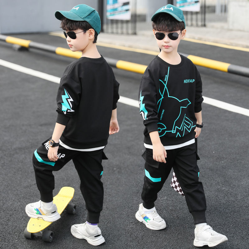 Clothing Sets Autumn Winter Boys Sweatshirts 4 12 Years Old Teenager Children Long Sleeve 3 Color Clothes Tops Letter Pattern 221130