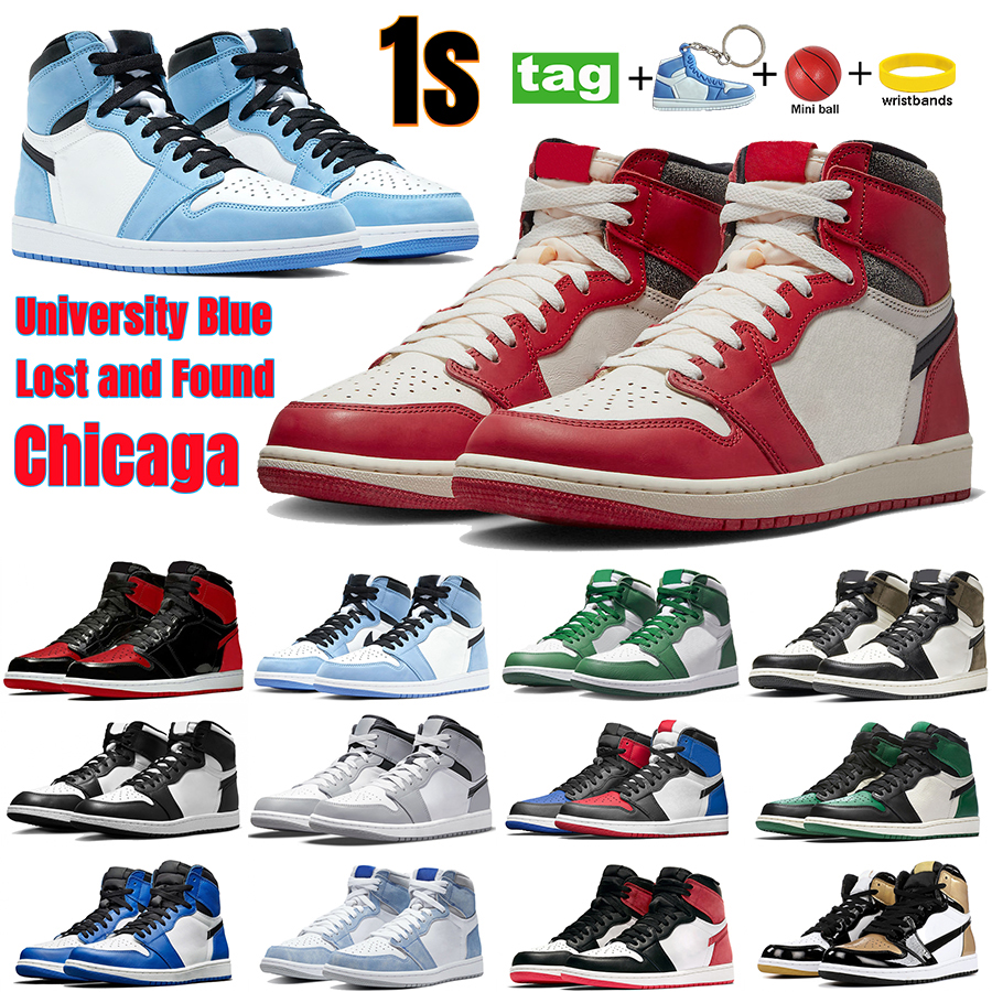 New 1 1s High Men Basketball Shoes Jumpman Chicago Lost and Found Bred Patent University Blue Dark Mocha Black White Mens Womens Trainers Designer Sneakers, Shoe box
New 1 1s High Men Basketball Shoes Jumpman Chicago Lost and Found Bred Patent University Blue Dark Mocha Black White Mens Womens Trainers Designer Sneakers, Shoe box