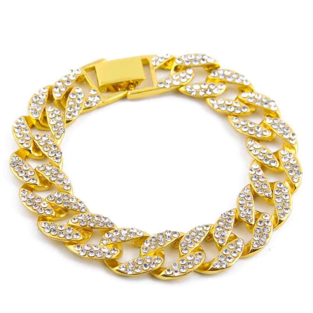 Bracelet Chain 1new Gold Fully Iced Out Hip Hop Cz Mens Miami Cuban Men Luxury Simulated Bling Rhinestones Fashion Bangles
Bracelet Chain 1new Gold Fully Iced Out Hip Hop Cz Mens Miami Cuban Men Luxury Simulated Bling Rhinestones Fashion Bangles