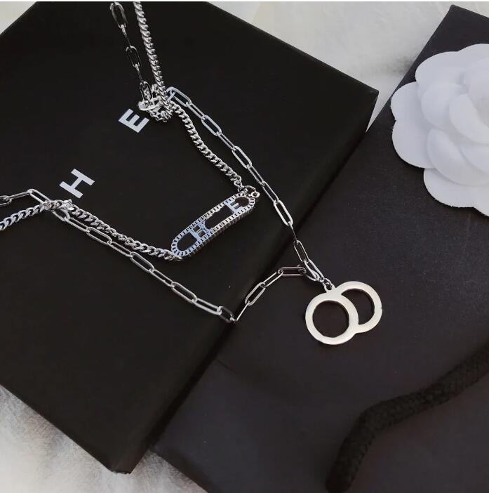 Luxury Design Pendant Necklace High End Silver Plated Necklace Charm Women's Style Long Chain Exquisite Jewelry Accessories Hot Brand Gift X306
Luxury Design Pendant Necklace High End Silver Plated Necklace Charm Women's Style Long Chain Exquisite Jewelry Accessories Hot Brand Gift X306