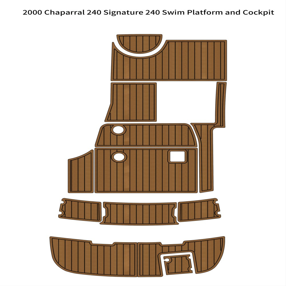 2000 Chaparral 240 Signature Swim Platform Cockpit Boat EVA Teak Deck Floor Pad
2000 Chaparral 240 Signature Swim Platform Cockpit Boat EVA Teak Deck Floor Pad