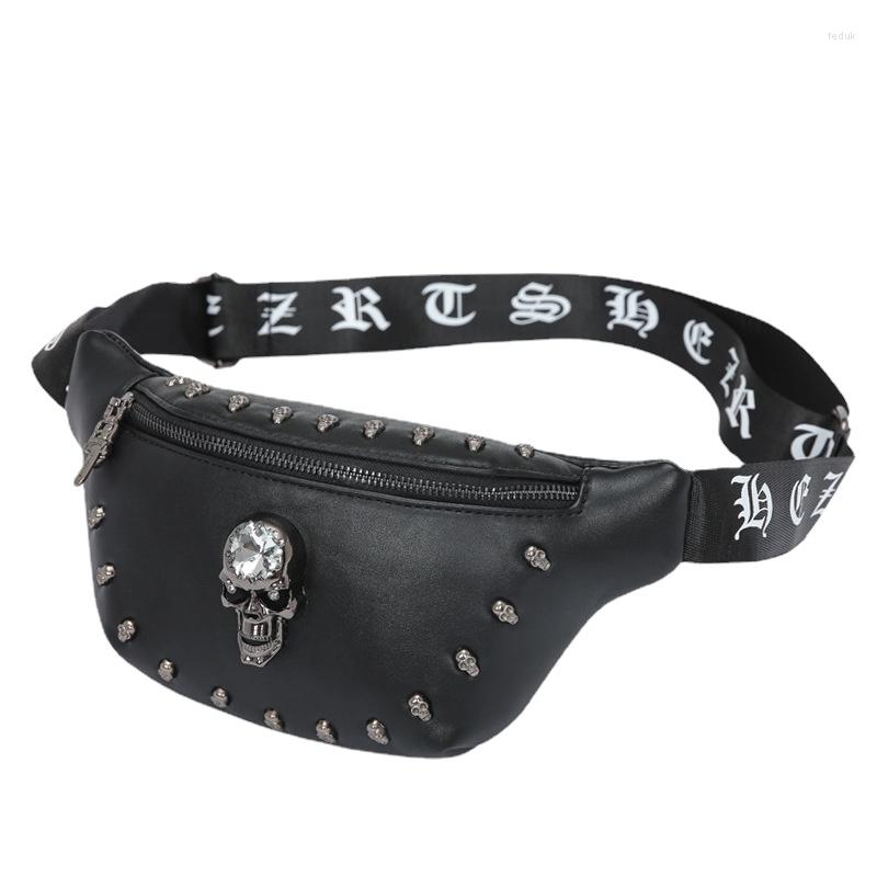 Waist Bags 2022 Luxury Unisex Bag Pu Leather Black Fanny Packs Punk Style Rivet Chest Outdoor Skull Phone Pouch
Waist Bags 2022 Luxury Unisex Bag Pu Leather Black Fanny Packs Punk Style Rivet Chest Outdoor Skull Phone Pouch
