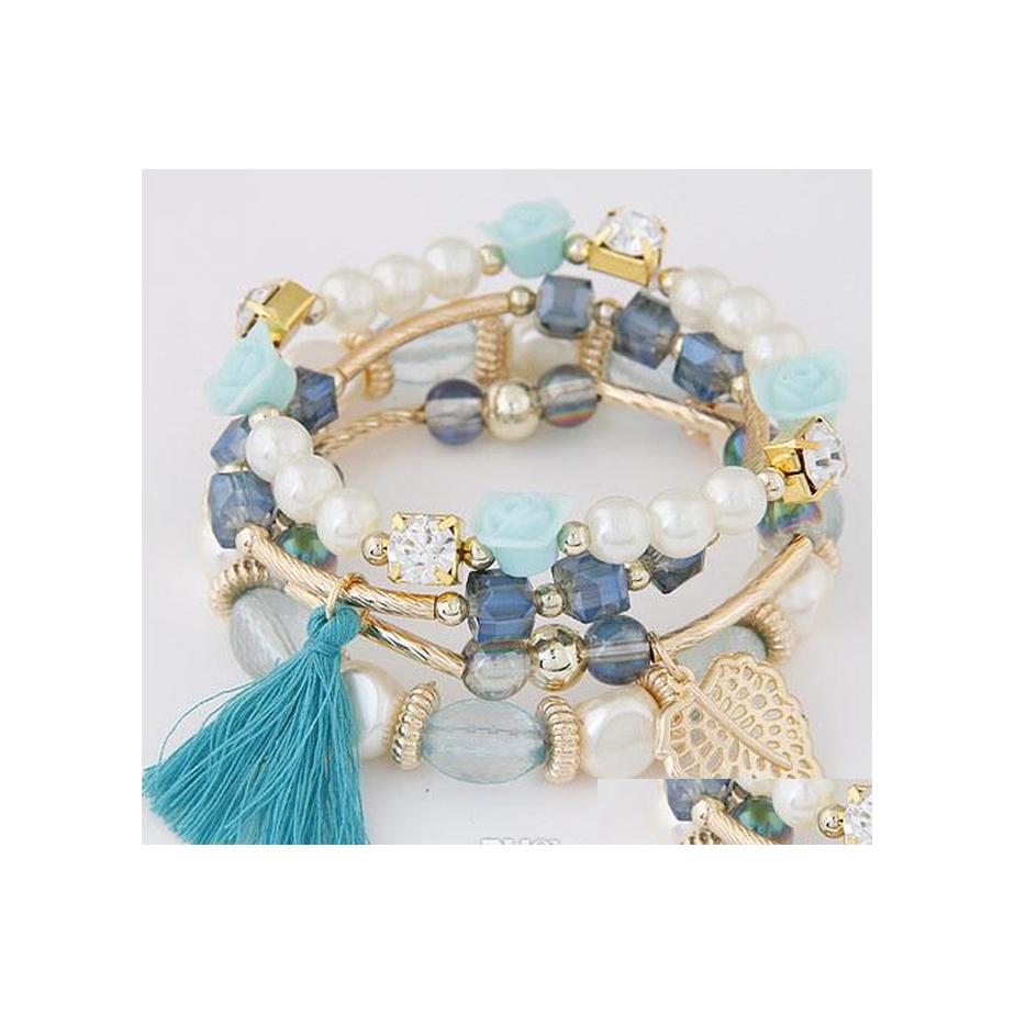 Beaded Fashion Jewelry Womens Handmade Mtilayer Bracelets Flowers Crystal Beads Pearls Charms Tassels Bracelet Drop Delivery Dhvp2
Beaded Fashion Jewelry Womens Handmade Mtilayer Bracelets Flowers Crystal Beads Pearls Charms Tassels Bracelet Drop Delivery Dhvp2