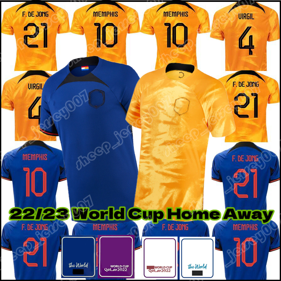 2022 World Cup Soccer jerseys Netherlands MEMPHIS F. DE JONG VIRGIL Holland DE LIGT WIJNALDUM KLAASSEN DUMFRIES VAN DE BEEK BERGWIJN BLIND PROMES STROOTMAN Football, Mens size (he lan)
2022 World Cup Soccer jerseys Netherlands MEMPHIS F. DE JONG VIRGIL Holland DE LIGT WIJNALDUM KLAASSEN DUMFRIES VAN DE BEEK BERGWIJN BLIND PROMES STROOTMAN Football, Mens size (he lan)