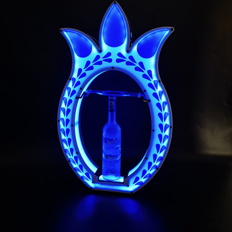 Custom Bar Tools Glorifier Display VIP Bottle Presenter Tequila Champagne Wine Rack Holder For Nightclubs KTV Bar Party Decoration