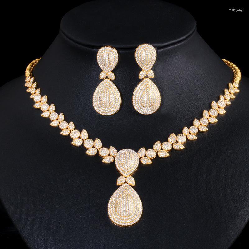 Necklace Earrings Set ThreeGraces Luxury Cubic Zirconia Nigerian Bridal Wedding Party Jewelry For Women Banquet Accessorie TZ786, Picture shown
Necklace Earrings Set ThreeGraces Luxury Cubic Zirconia Nigerian Bridal Wedding Party Jewelry For Women Banquet Accessorie TZ786, Picture shown