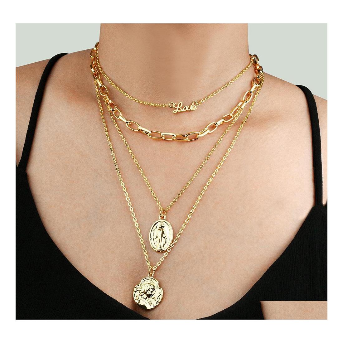 Pendant Necklaces Jewelry Fashionable Personality Alphabet Mtilayer Portrait Pendant Womens Necklace Drop Delivery Necklaces Pendants Dhz2E
Pendant Necklaces Jewelry Fashionable Personality Alphabet Mtilayer Portrait Pendant Womens Necklace Drop Delivery Necklaces Pendants Dhz2E