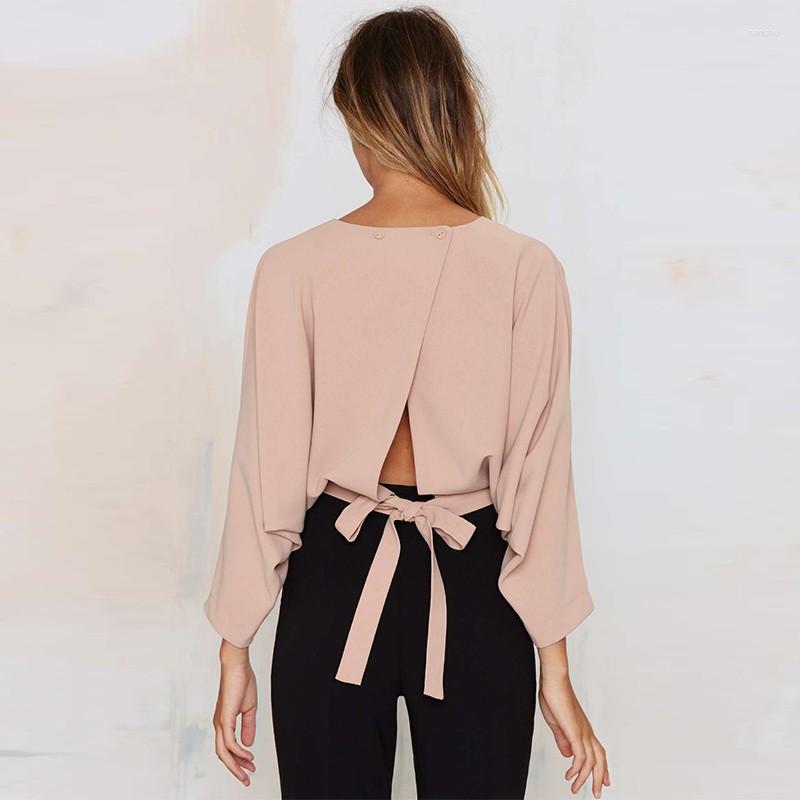 Women' Blouses European And American Spring Summer Female Back Cross Strap Batwing Sleeve Short Tops Women' Pink T-shirt Shirts
Women' Blouses European And American Spring Summer Female Back Cross Strap Batwing Sleeve Short Tops Women' Pink T-shirt Shirts