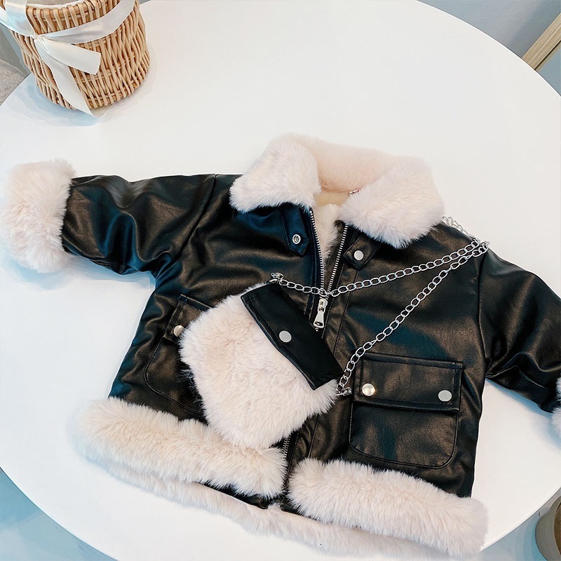 Coat Fashion Baby Girl Boy Warm Winter PU Leather Jacket Child Faux Fur In One Thick Chaqueta Outwear Clothes 1 7Y 221130, Black
Coat Fashion Baby Girl Boy Warm Winter PU Leather Jacket Child Faux Fur In One Thick Chaqueta Outwear Clothes 1 7Y 221130, Black