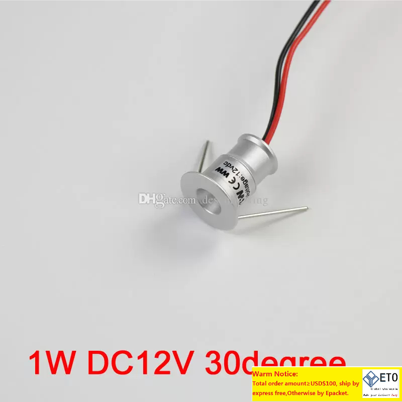 1W Mini LED Spotlights Downlight Ceiling Small Recessed Lighting Showcase Kitchen Cabinet Step Stair Light 12V Dimmable Plafon Spots Lamp