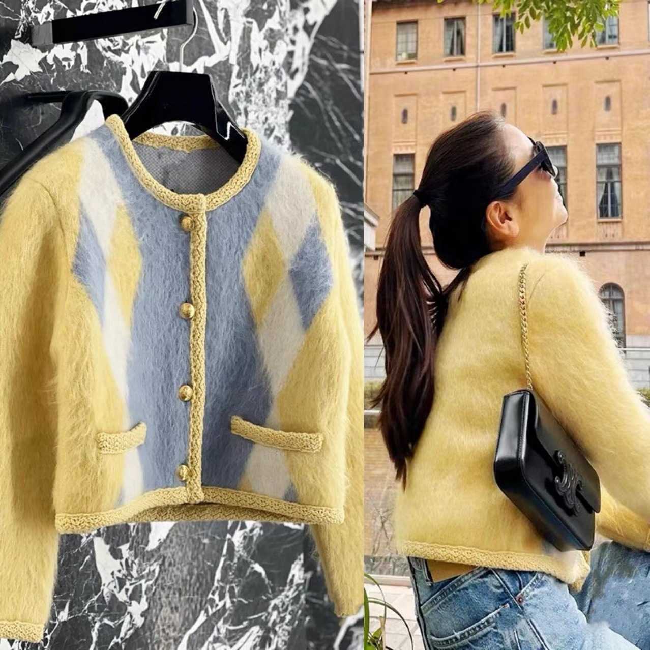 Women' Jacket Sweater Coat Cell 22FW Celebrity Autumn and Winter 2022 Stars' Light Yellow Soft Brushed Mohair Hunting Female FashionElegant 45EX
Women' Jacket Sweater Coat Cell 22FW Celebrity Autumn and Winter 2022 Stars' Light Yellow Soft Brushed Mohair Hunting Female FashionElegant 45EX