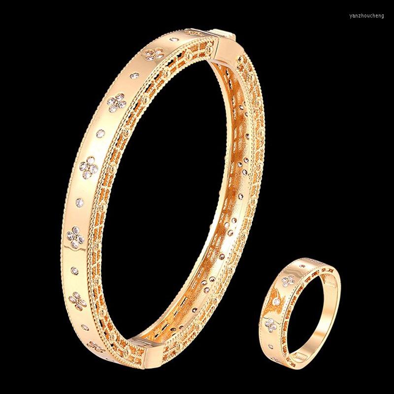 Necklace Earrings Set Zlxgirl Jewelry 2PCS Dubai Gold Bangle Ring For Women Fashion Wedding Engagement Zirconia Bracelet, Picture shown
Necklace Earrings Set Zlxgirl Jewelry 2PCS Dubai Gold Bangle Ring For Women Fashion Wedding Engagement Zirconia Bracelet, Picture shown