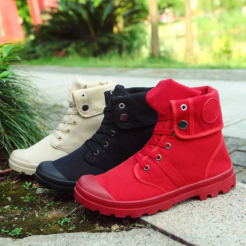 Casual Shoes 2022 breathable casual popular men's high top Martin outdoor shoes, Red
Casual Shoes 2022 breathable casual popular men's high top Martin outdoor shoes, Red