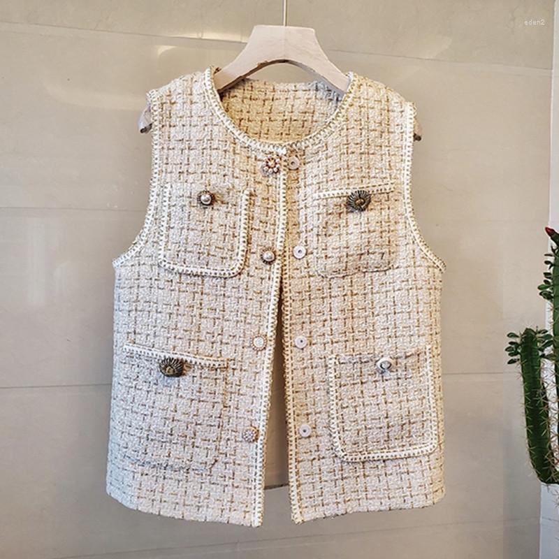 Women's Vests Women Sleeveless Tweed Cardigan Vest Sherpa Jacket Tapados Mujer Invierno 2022 Autumn Outerwear Abrigos Largos N9937, Black
Women's Vests Women Sleeveless Tweed Cardigan Vest Sherpa Jacket Tapados Mujer Invierno 2022 Autumn Outerwear Abrigos Largos N9937, Black