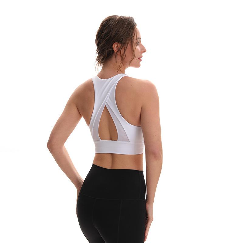 LULU Yoga Women Sports Bra Tank Camis Shockproof Support Mesh Stitching Back Running Fitness Non-steel Ring Underwear Gym Clothes Lady, White
LULU Yoga Women Sports Bra Tank Camis Shockproof Support Mesh Stitching Back Running Fitness Non-steel Ring Underwear Gym Clothes Lady, White