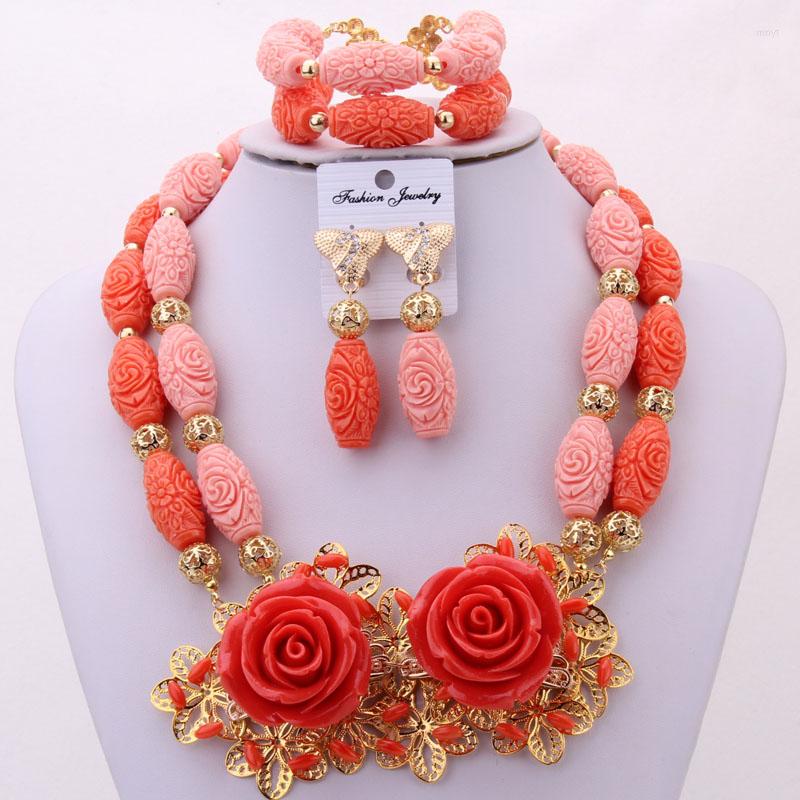 Necklace Earrings Set 4uJewelry Jewellery Bridal Orange And Pink African Wedding Flowers Handmade Jewelry, Picture shown
Necklace Earrings Set 4uJewelry Jewellery Bridal Orange And Pink African Wedding Flowers Handmade Jewelry, Picture shown