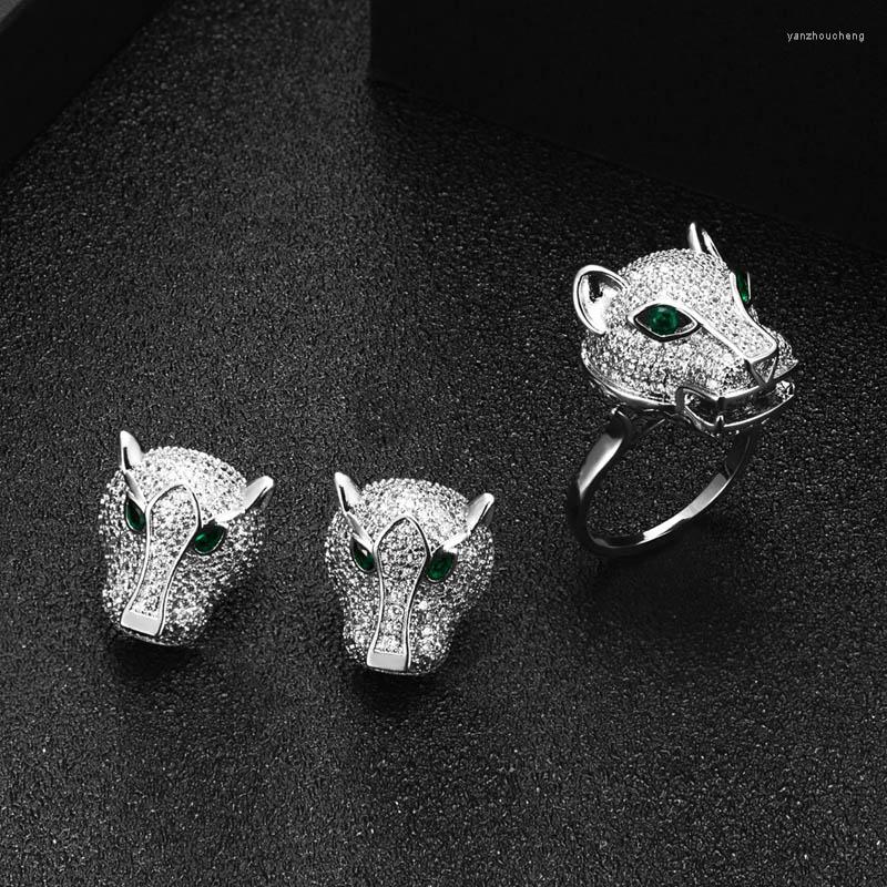 Necklace Earrings Set Zlxgirl 2022 Leopard Shape Earring With Ring Zirconia Wedding Finger Couple Bijoux, Picture shown
Necklace Earrings Set Zlxgirl 2022 Leopard Shape Earring With Ring Zirconia Wedding Finger Couple Bijoux, Picture shown