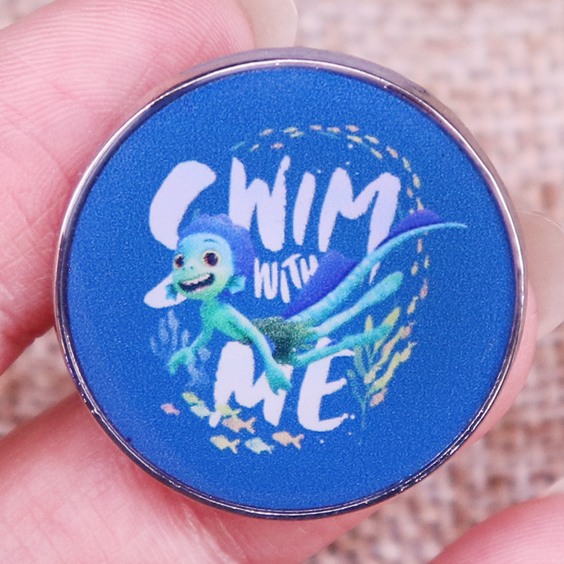 Fantasy Movie Swim with Me Luccca Summer Enamel Pin Blue Badge Brooch Backpack Decoration Jewelry, As picture
Fantasy Movie Swim with Me Luccca Summer Enamel Pin Blue Badge Brooch Backpack Decoration Jewelry, As picture