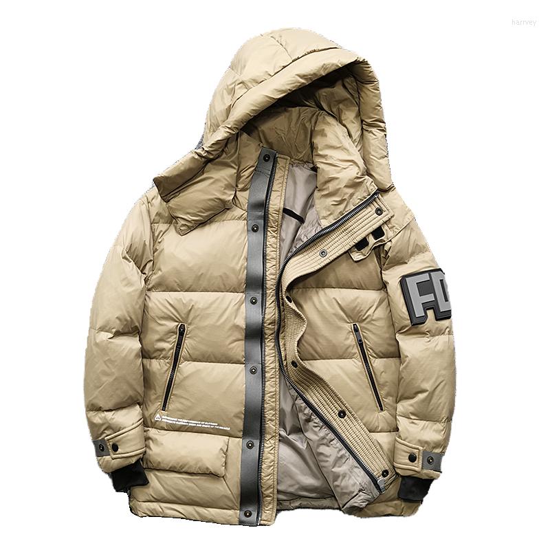 Men's Down Grey Duck Jacket Men Hoodie Loose Fit Cargo Work Coat Winter Casual Windproof Waterproof Thick Warm Overcoat, Black
Men's Down Grey Duck Jacket Men Hoodie Loose Fit Cargo Work Coat Winter Casual Windproof Waterproof Thick Warm Overcoat, Black