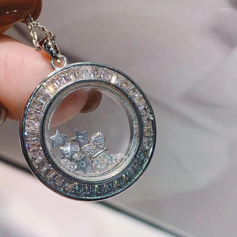 Pendant Necklaces Be 8 Luxury Cubic Zircon Round Shape Necklace Women Girl Sweater Chain Dress Accessories Jewelry Gifts N086
Pendant Necklaces Be 8 Luxury Cubic Zircon Round Shape Necklace Women Girl Sweater Chain Dress Accessories Jewelry Gifts N086