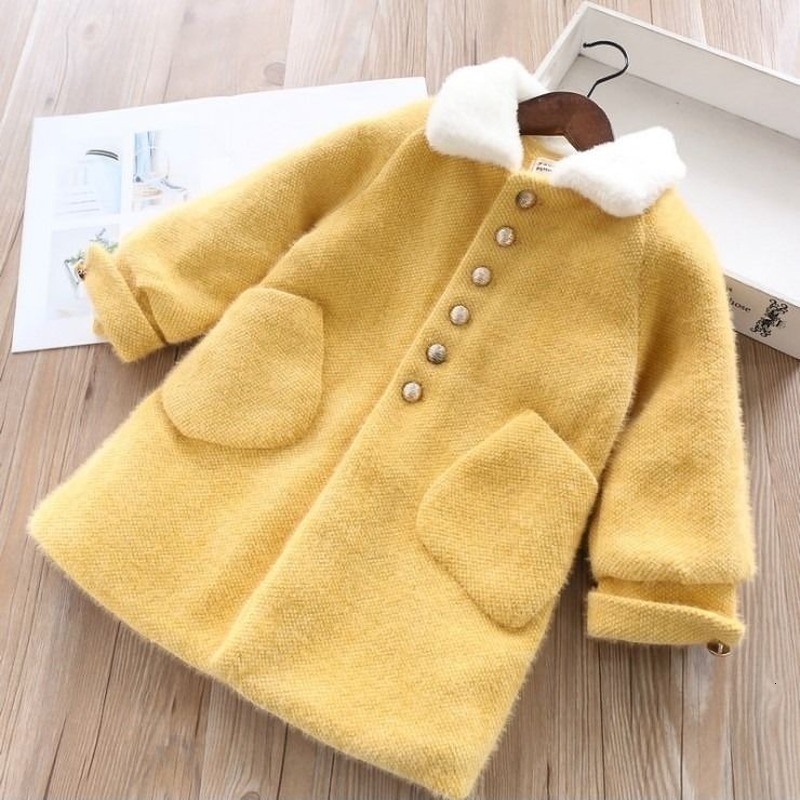 Coat Girls Autumn and Winter Jacket Velvet Thickened Fashion Clothing Children Long Woolen HPY007 221130, White
Coat Girls Autumn and Winter Jacket Velvet Thickened Fashion Clothing Children Long Woolen HPY007 221130, White