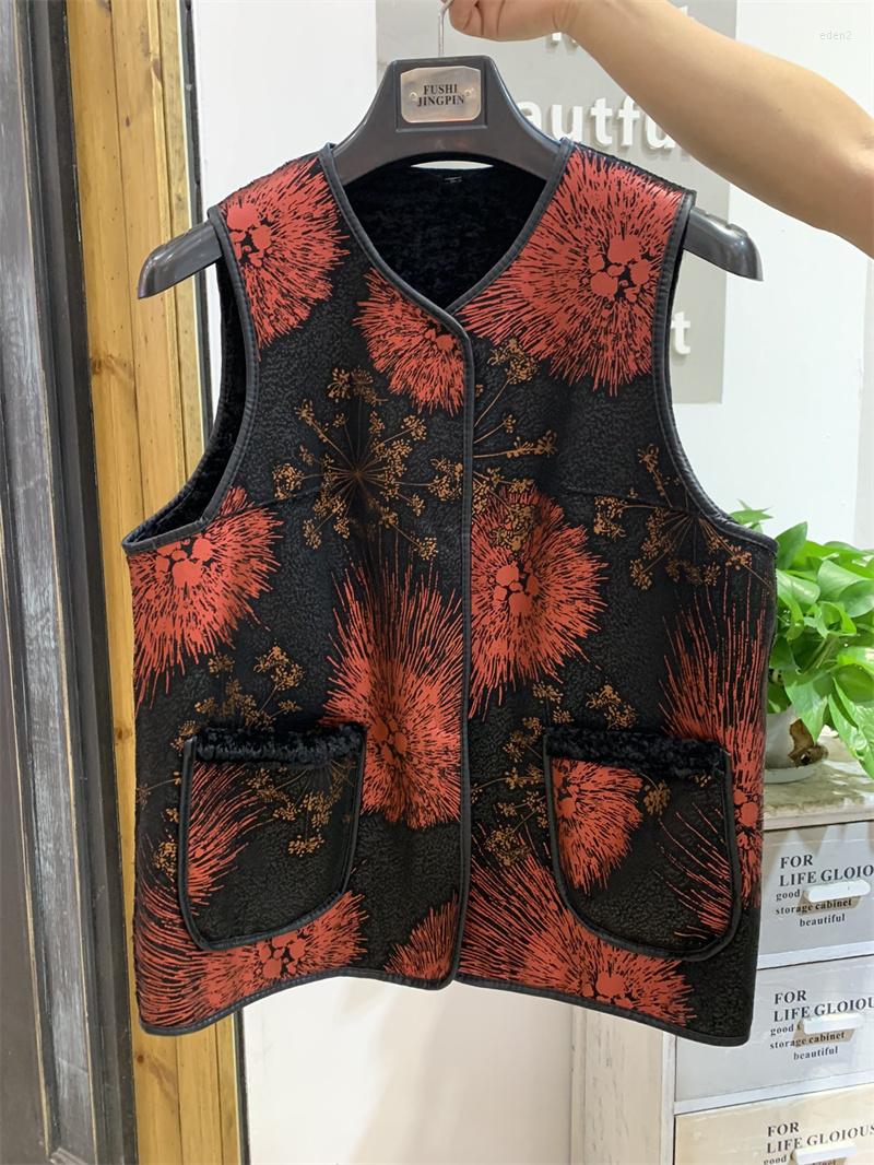 Women's Vests Autumn Winter Vintage Printed Middle Aged Women Vest Thickening To Keep Warm Cotton Clothes, Black
Women's Vests Autumn Winter Vintage Printed Middle Aged Women Vest Thickening To Keep Warm Cotton Clothes, Black