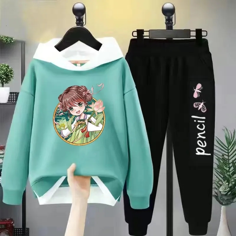 Clothing Sets Girls Set 2Pcs Spring Autumn Toddler Girl Cartoon Hooded T shirt Pants Students Tracksuit Boutique Clothes 221130, Pants only
Clothing Sets Girls Set 2Pcs Spring Autumn Toddler Girl Cartoon Hooded T shirt Pants Students Tracksuit Boutique Clothes 221130, Pants only