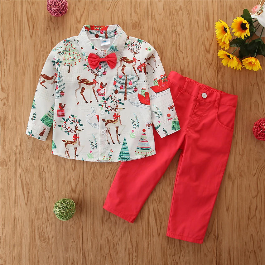 Kids Baby Boys christmas Clothes Sets deer Print Long Sleeve bow Sweatshirts Pants Outfits party Tracksuits, As picture
Kids Baby Boys christmas Clothes Sets deer Print Long Sleeve bow Sweatshirts Pants Outfits party Tracksuits, As picture