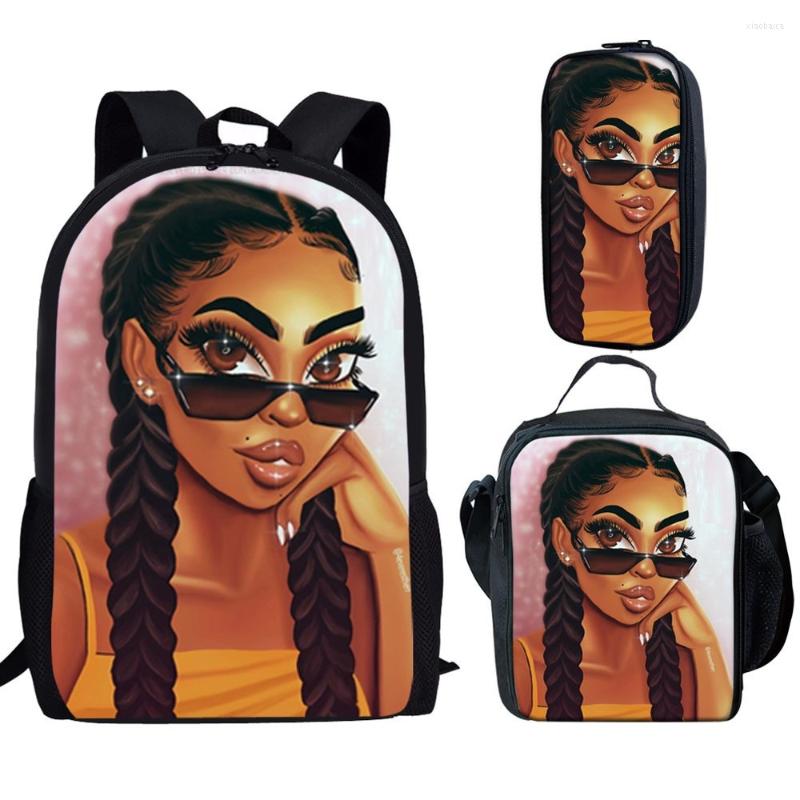 School Bags 2022 African Girl Backpack 3pcs/set Students Boys Girls Schoolbag Pen Bag Lunch Fashion Feminina Notebook, Hk4104
School Bags 2022 African Girl Backpack 3pcs/set Students Boys Girls Schoolbag Pen Bag Lunch Fashion Feminina Notebook, Hk4104