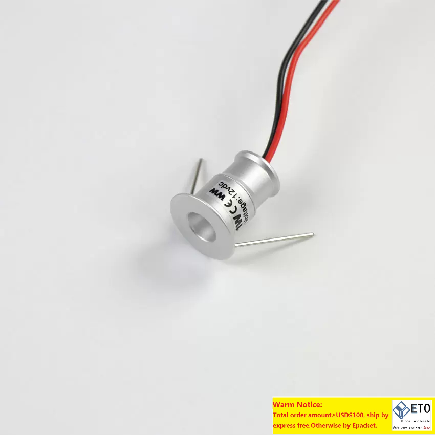 1W Mini LED Spotlights Downlight Ceiling Small Recessed Lighting Showcase Kitchen Cabinet Step Stair Light 12V Dimmable Plafon Spots Lamp